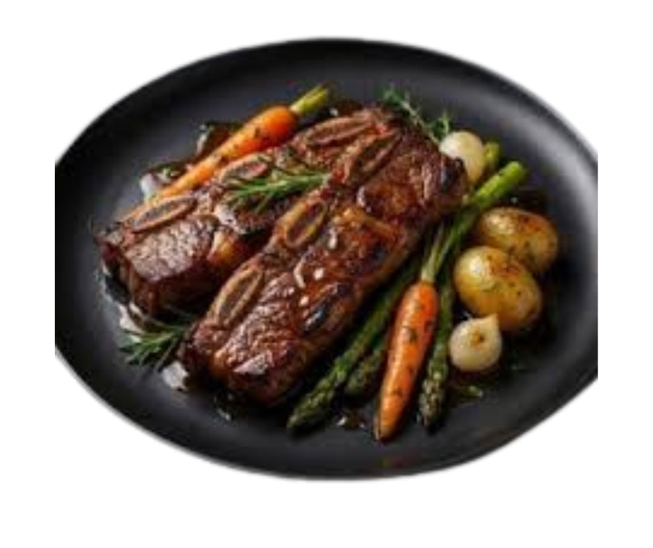 costilla cargada de res marinada